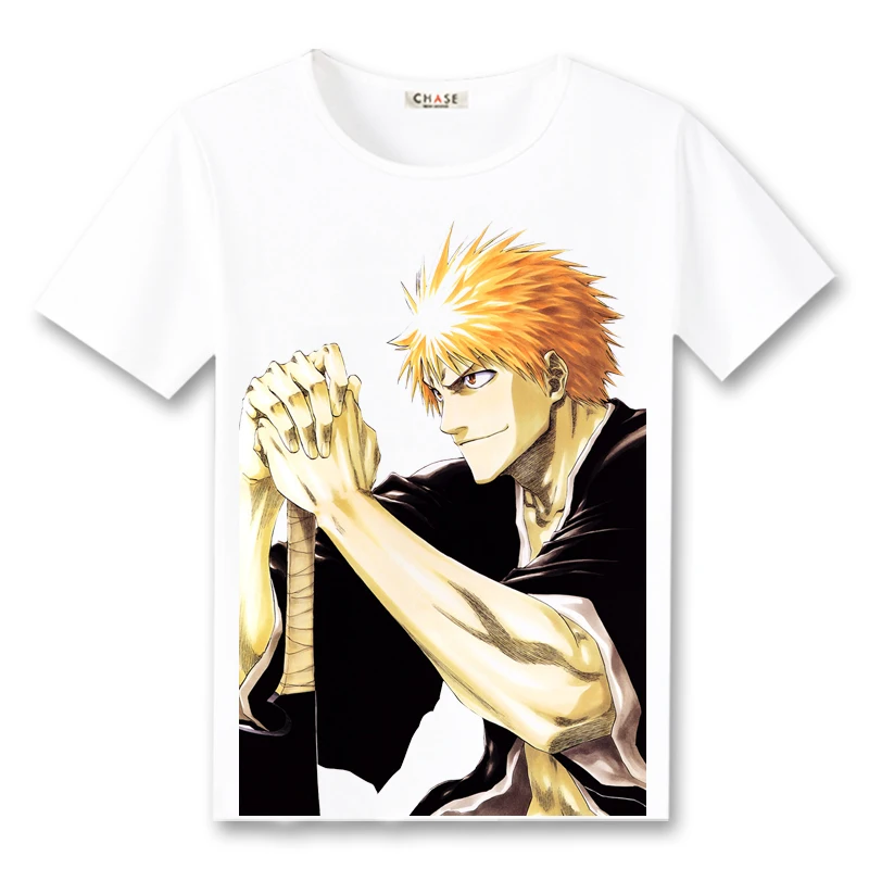 Футболка для косплея отбеливатель Kurosaki ichigo Grimmjow jeagerjaches Повседневная футболка