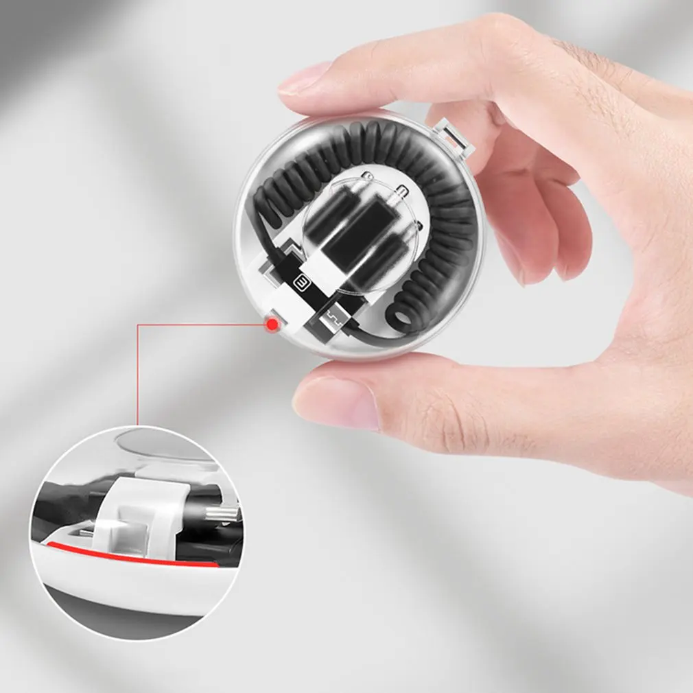 Один тройной зарядный кабель для мобильного телефона Apple Android Type-C