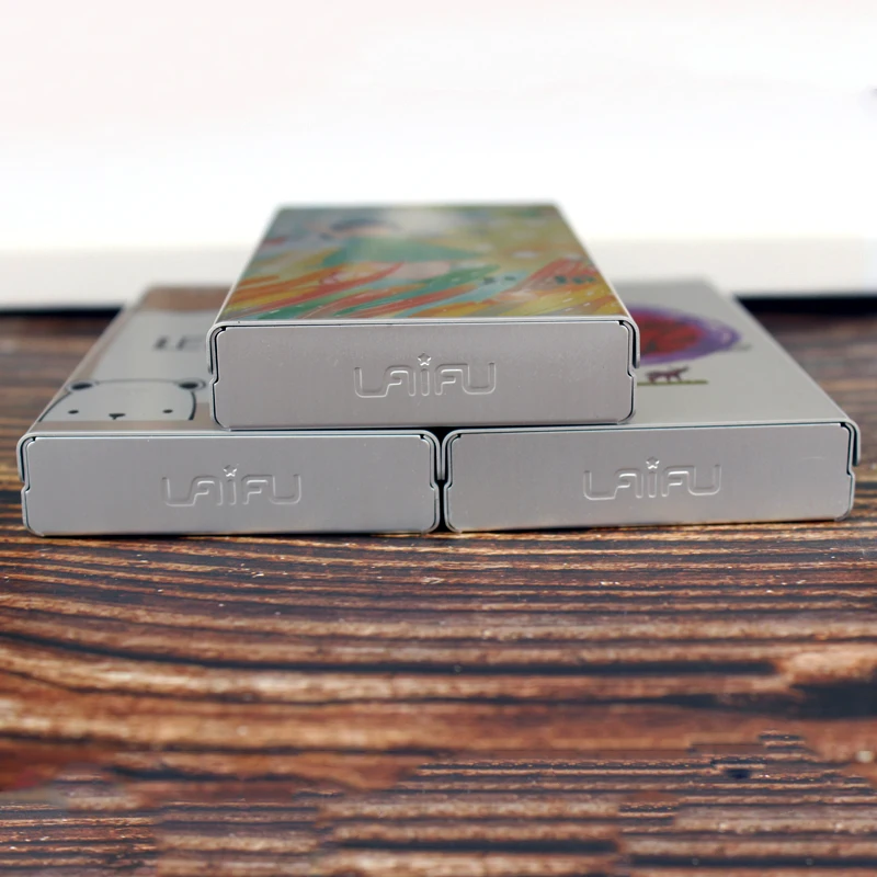 Милый маленький животных металл мода скользящая тонкая сигарета чехол Коробка