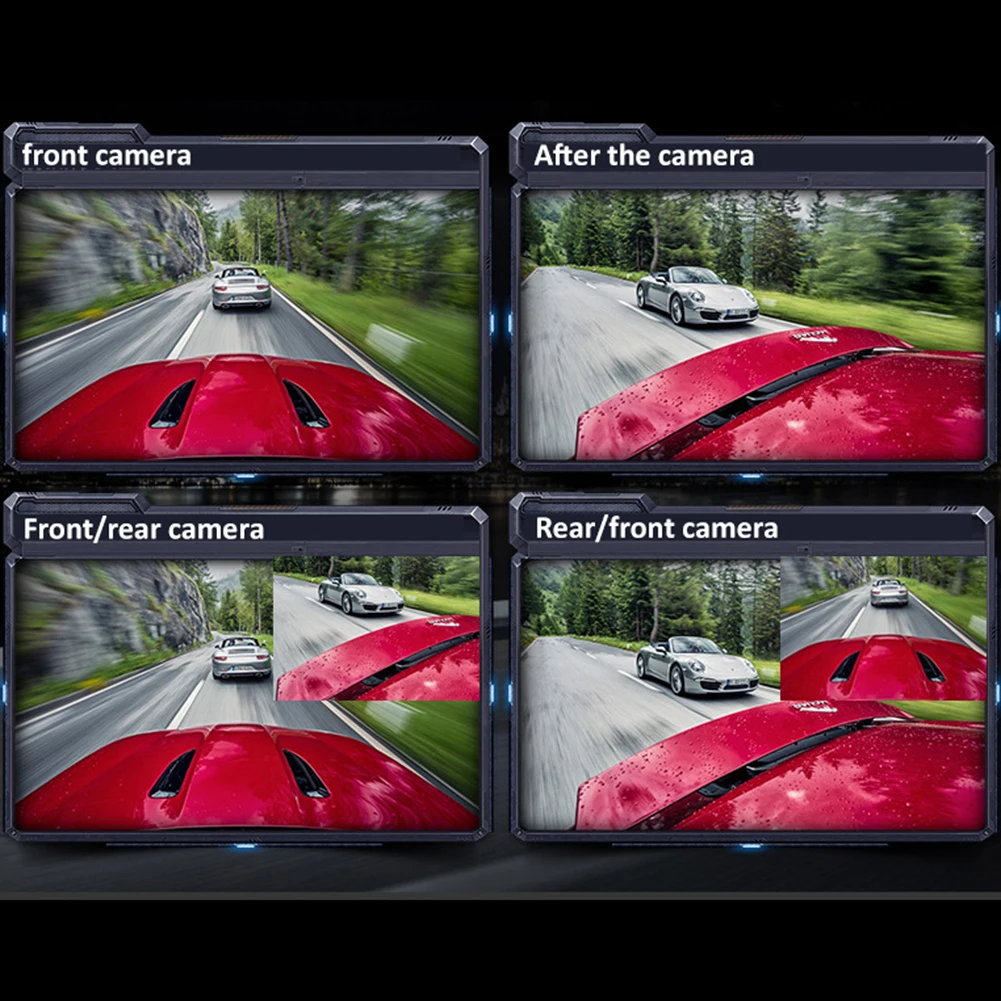 4 3 дюймов Автомобильный видеорегистратор вождения Регистраторы Двойной