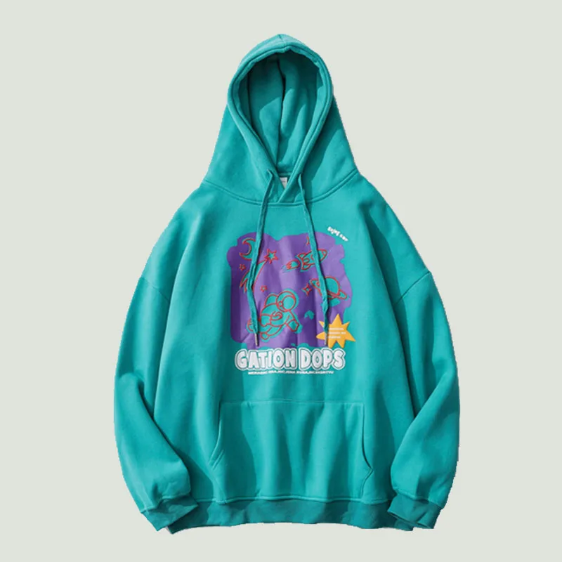 

Fashion Vintage Fuuny Graffiti Letter Print Hoodies Mens Harajuku Streetwear Oversized Couples Sweatshirt Casual Pullover Hooded