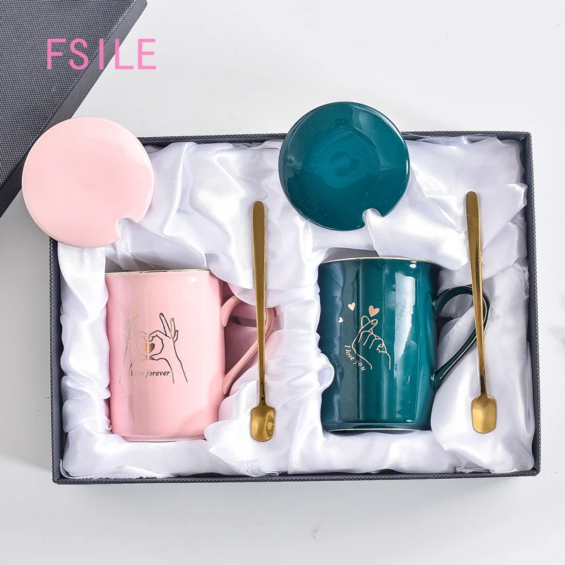 Стильная Минималистичная керамическая кружка свадебный подарок с подарочными