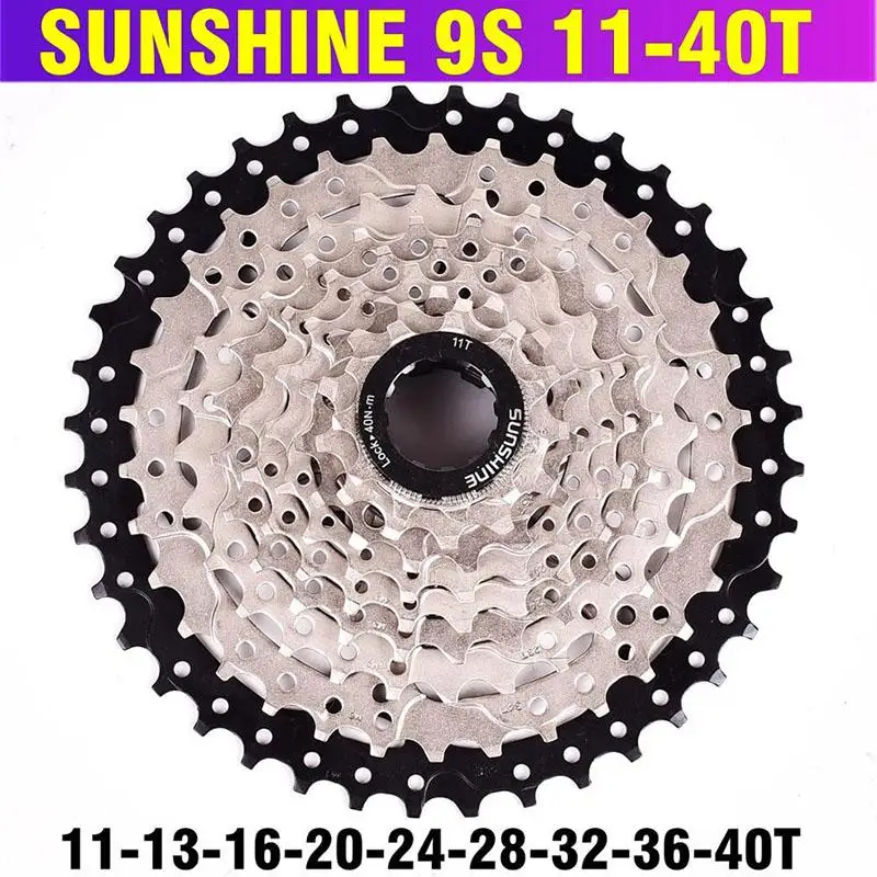 Велосипедная кассета Freewheel SUNSHINE MTB Mountain 9S 9 скоростей детали с резьбой 11-32T36T40T42T50T |