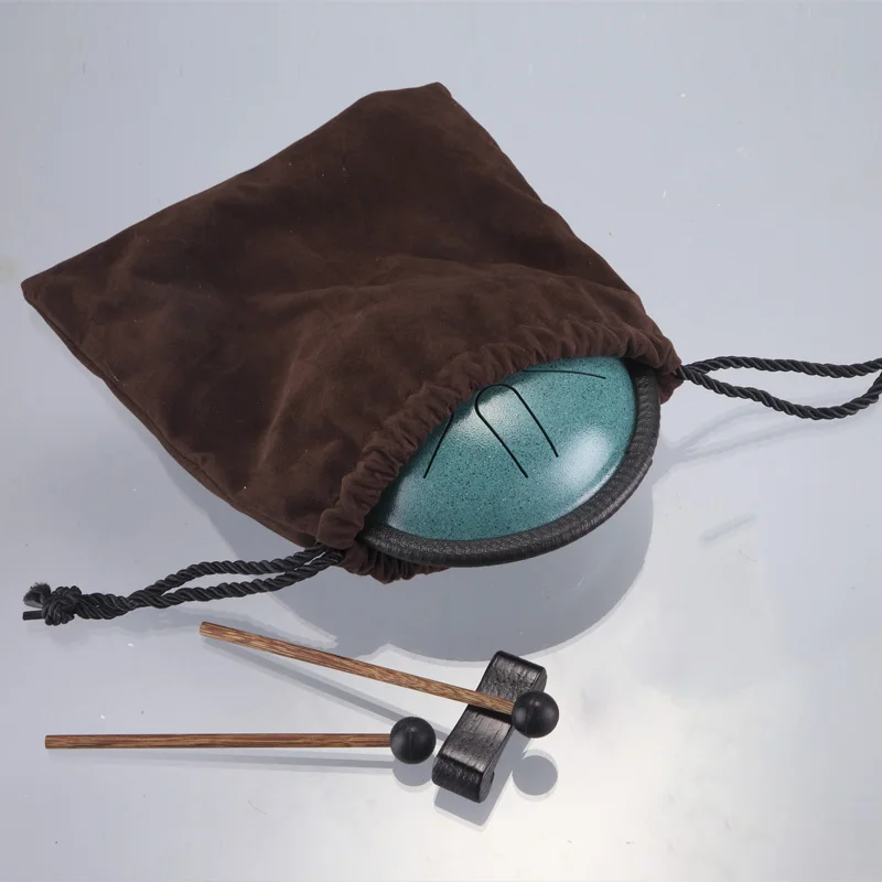 

6 Tune Tongue Drum Hand Pan Drum 5.5 Inch Steel Tongue Drum Tank With Drumsticks Carrying Bag Percussion Instruments Accessories