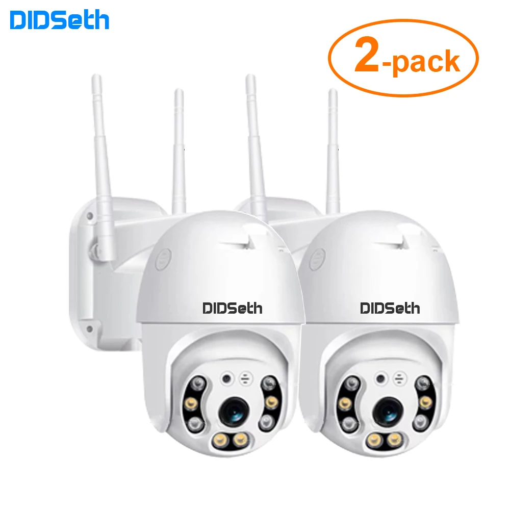 DIDseth 2 шт. HD 1080P Wifi PTZ IP камера наружная беспроводная скоростная купольная