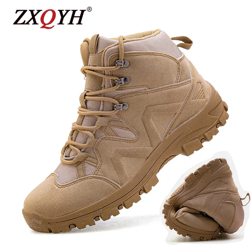 

Military Tactical Mens Boots High Quality Special Force Dirty Desert Combat Ankle Boot Army Duty Work Shoes Lightweight