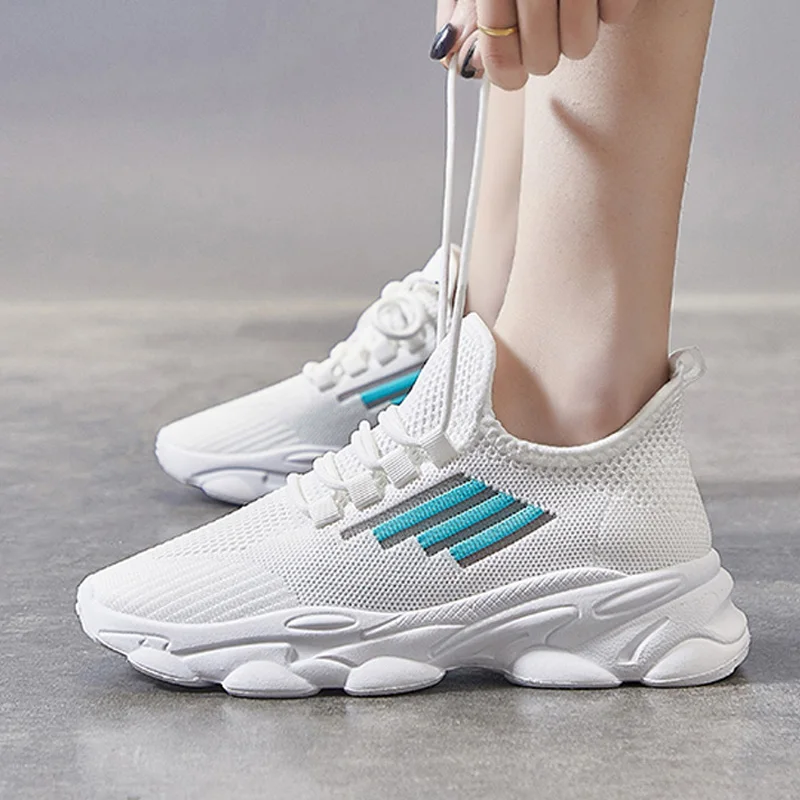 

White Sneakers Women Shoes Chunky Platform Sneakers Women Vulcanize Shoes Breathable Casual Running Shoe Ladies Tenis Feminino