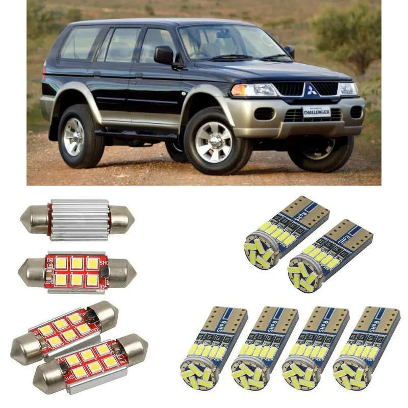 

Внутренняя светодиодная Автомобильная фара для Mitsubishi challenger shogun sport 1 k7 k9 лампы для автомобильного номерного знака