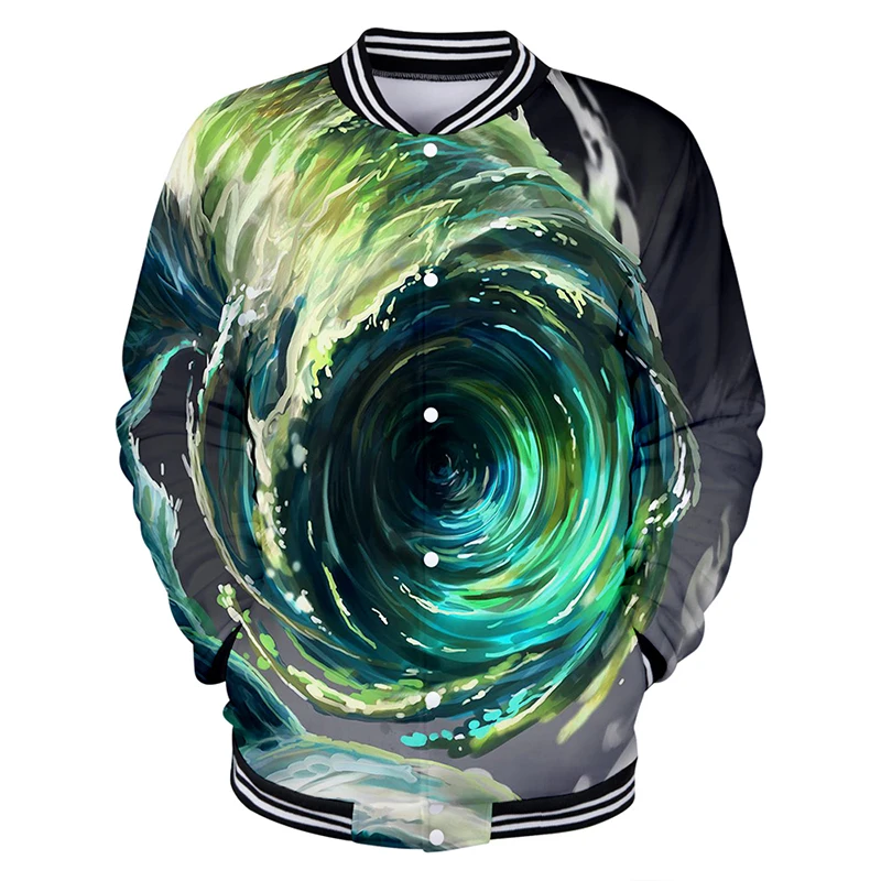 

Three-dimensional Vortex Costume 3d Baseball Jacket Coat Men Women Hoodie Sweatshirts Long Sleeve Unisex 3D Hoodies Jackets Tops