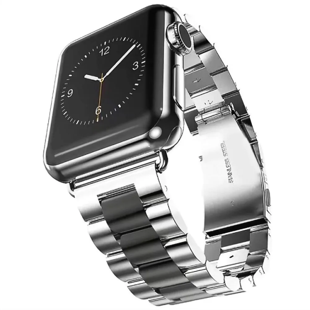 Браслет из нержавеющей стали для iwatch SE 38 42 series 7/6/5/4/3/2/1 ремешок Apple watch 45 мм 41 44 40 |