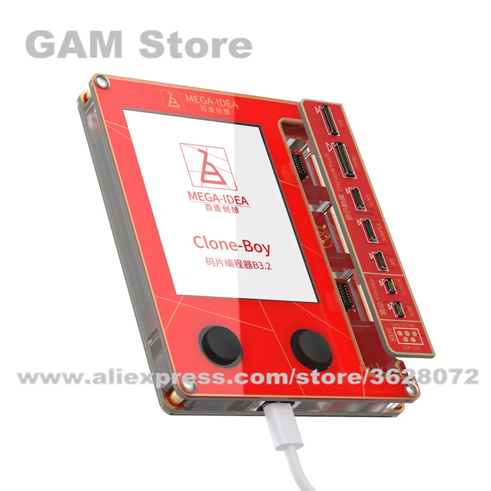 ЖК-экран Mega-Idea Clone-Boy 2 0 с вибрацией True Tone для iPhone 7/7P/8/8P/X/XS Max/XR/11 Pro Max EEPROM