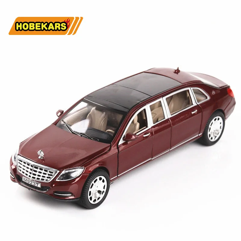 Высокая имитация литья под давлением 1/24 Bens S600 модель игрушечного автомобиля из металлического сплава оттягивающие назад Машинки Игрушки транспортные средства для детей Подарки для детей