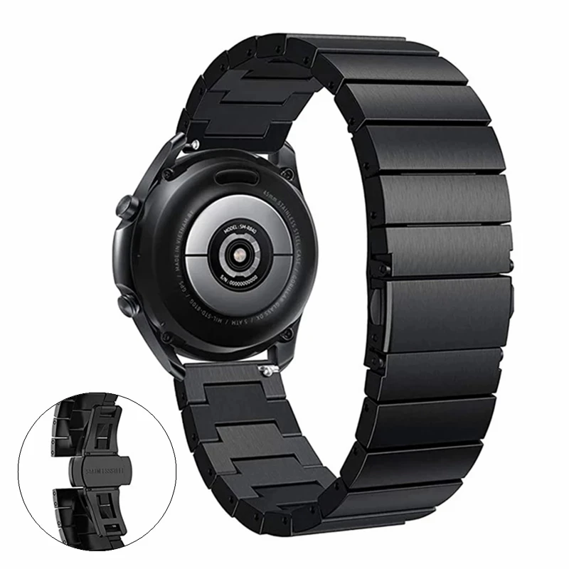 For Huawei Watch GT2/GT/GT2E 46mm 42mm Stainless Steel Strap 20/22mm Metal Butterfly Buckle Strap Huawei Gt2 Watch Accessories