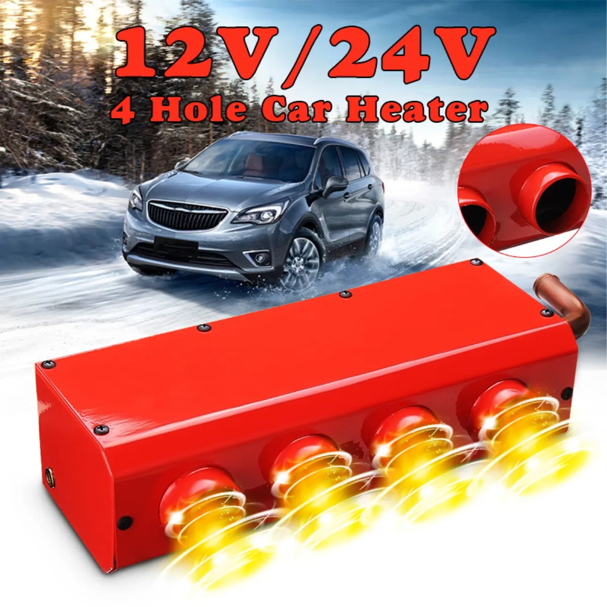 12V 24V Car Heater Auto Van Heating Fan Windshield Defroster Air For RV Motorhome Trailer Trucks | Автомобили и мотоциклы