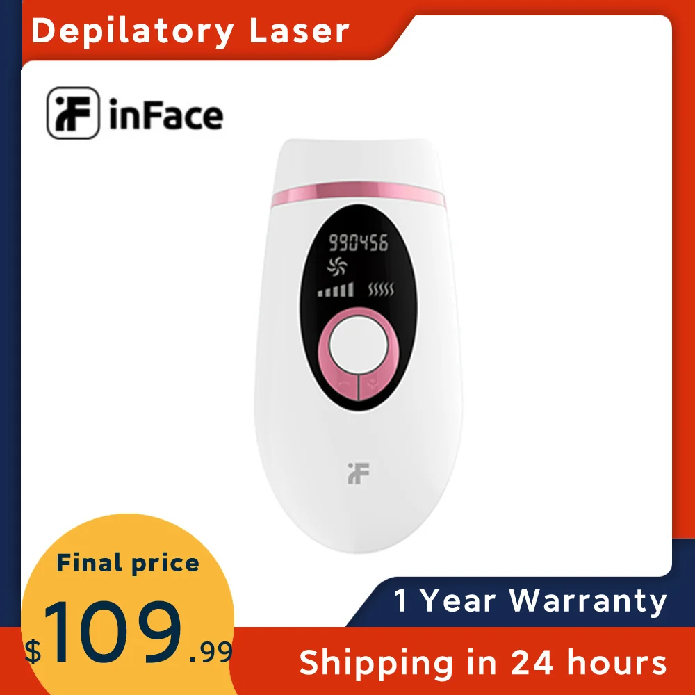 

Inface Professional Depilatory Laser Hair Epilator Permanent Hair Removal IPL 900000 Flash Painless Laser Hair Rem