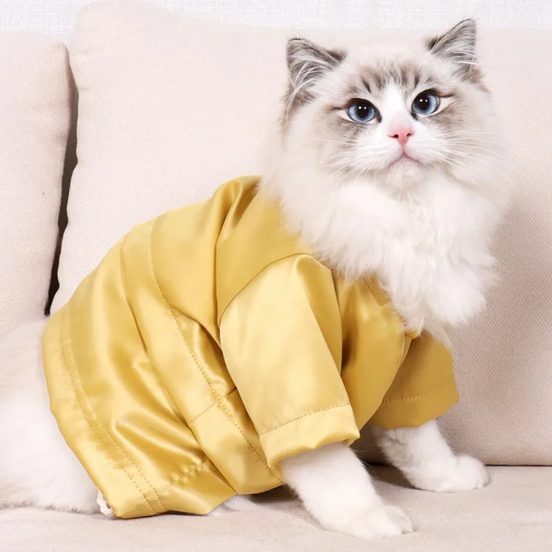 

Cat Costume Colorful Cool Cat T - Shirt Thin Non - Stick Wool Japanese And Wind Clothing Cat Clothes 2021 New Spring And Summer