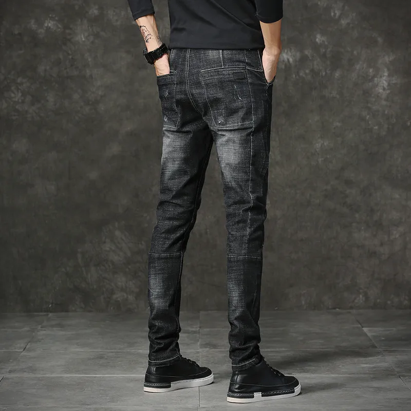 Осень 2020 новый стиль высокое качество повседневные модные бизнес джинсы мужские