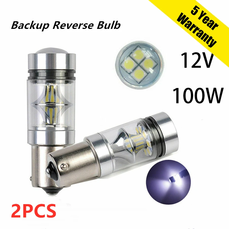 

2Pcs BA15S 1156 P21W Super Bright LED Car Brake Bulbs Turn Signals Auto Backup Reverse Bulb Lamp Daytime Running Lights
