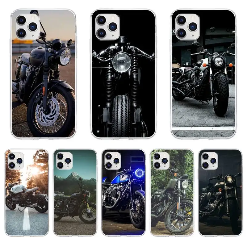 

Classic Motorcycle Cool Phone Case For iPhone 6 7 8 Plus 11 12 ProMax X XR XS Max Phone Coque