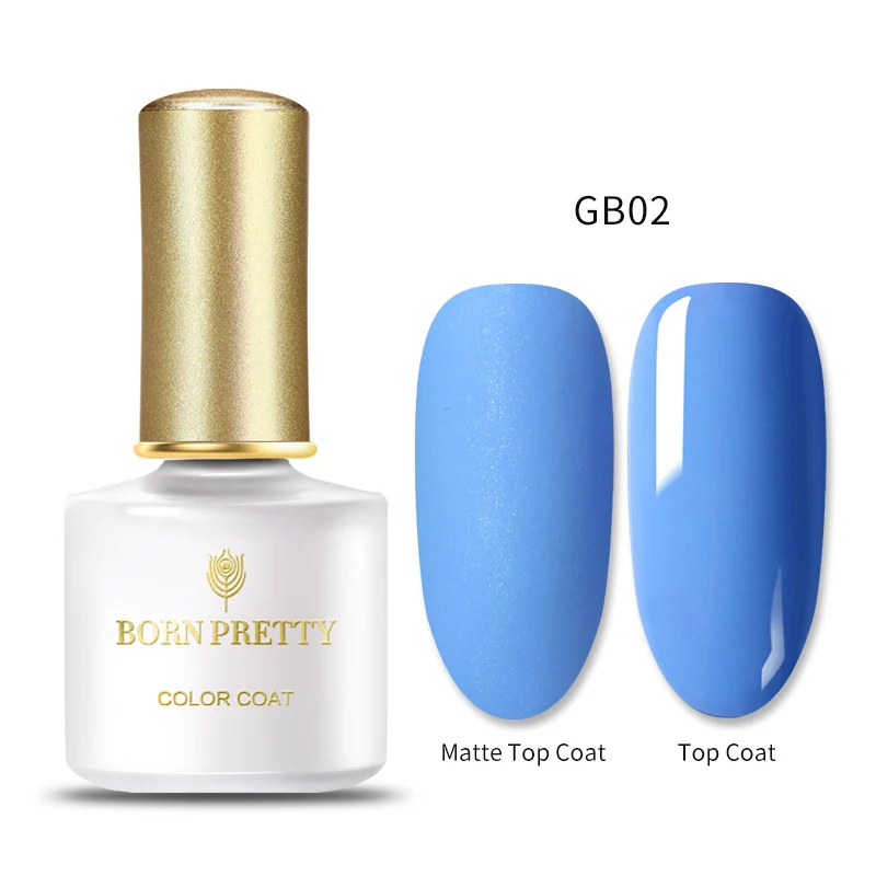 BP-GB02 BORN PRETTY 60 цветов чистый цветной гель для ногтей матовый лак для ногтей серии 6 мл замачиваемый УФ-гель лак маникюрный лак основа верхнее покрытие - Цвет: BP-GB02