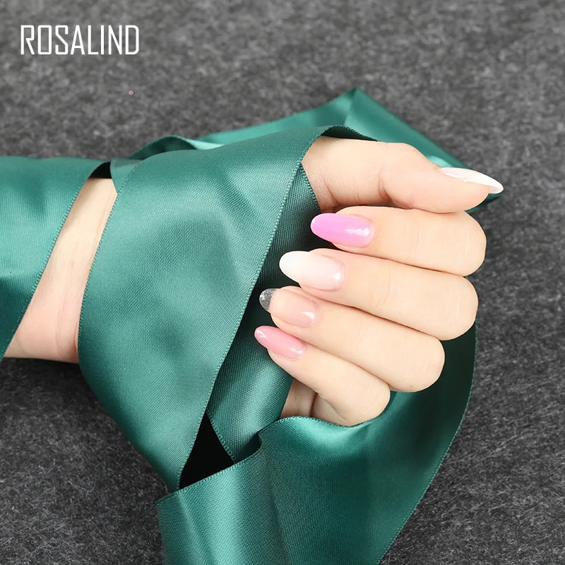 ROSALIND Builder Gel Kit Nail Art With Form Soak Off Hybrid Varnish Extension Semi Permanent UV Led Base Top | Красота и здоровье