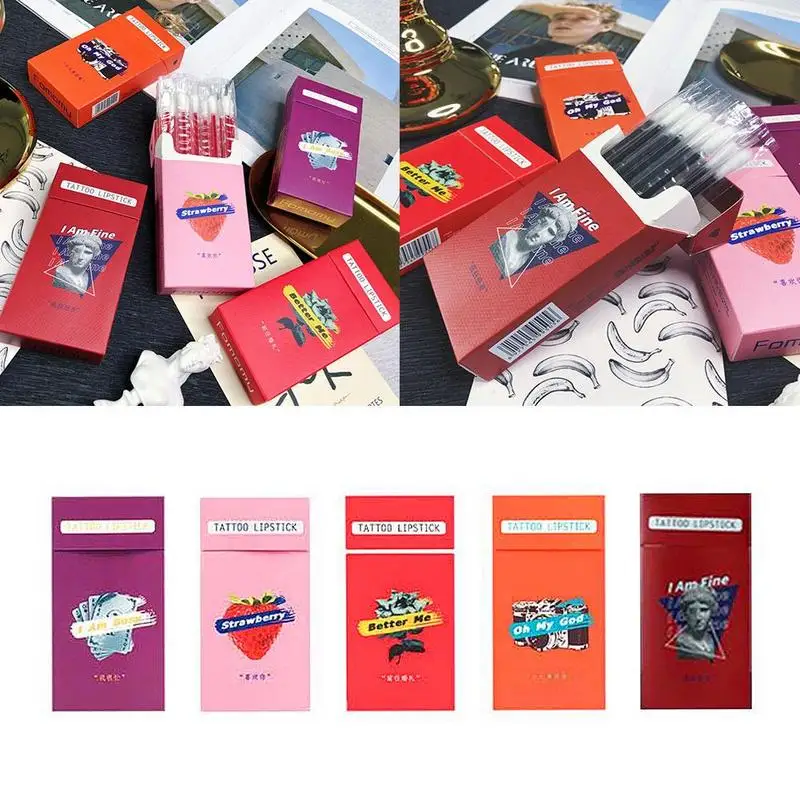 20 шт./компл. чехол для губной помады ватные палочки долговечная водостойкая