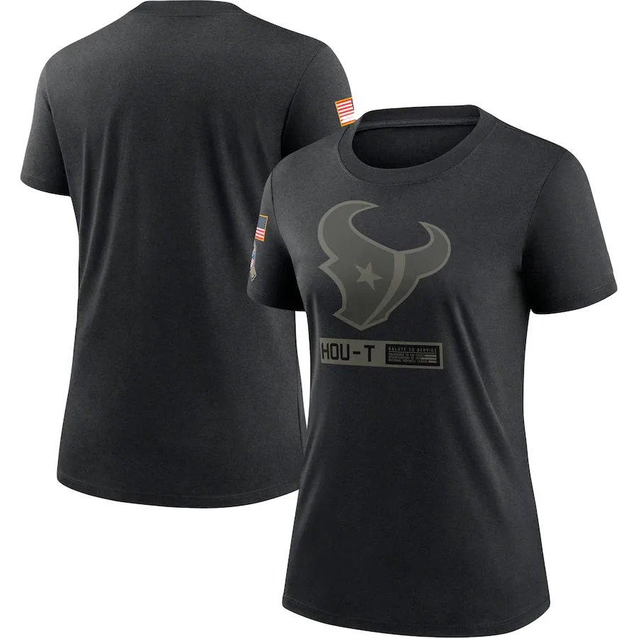 

Houston Women's 2020 Texans Salute To Service Black Performance T-Shirt