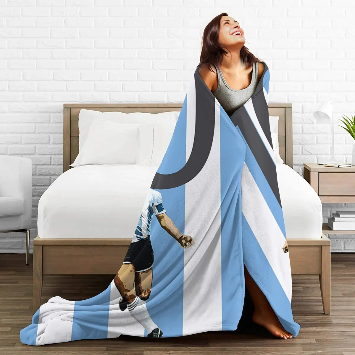 

Ultra Soft Sofa Blanket Cover Blanket Cartoon Cartoon Bedding Flannel plied Sofa Bedroom Decor for Children and Adults Black