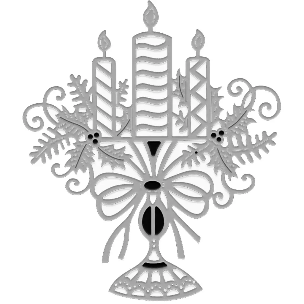 

Candle Metal Cutting Die New Arrival 2021 Diy Molds Scrapbooking Paper Making Cuts Crafts Template Handmade Card