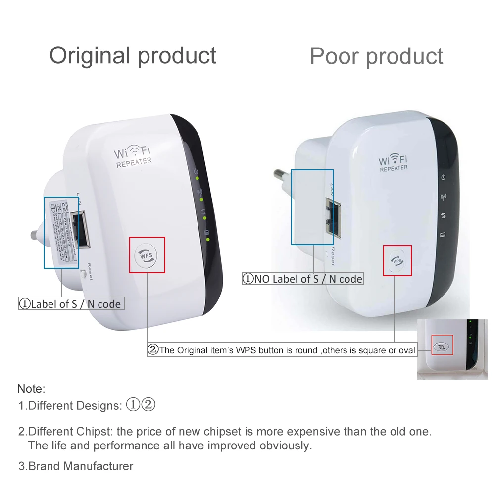 

Wireless WiFi Repeater Extender 300Mbps Wi-Fi Amplifier 802.11N/B/G Booster Repetidor Reapeter Access Point Black/White New