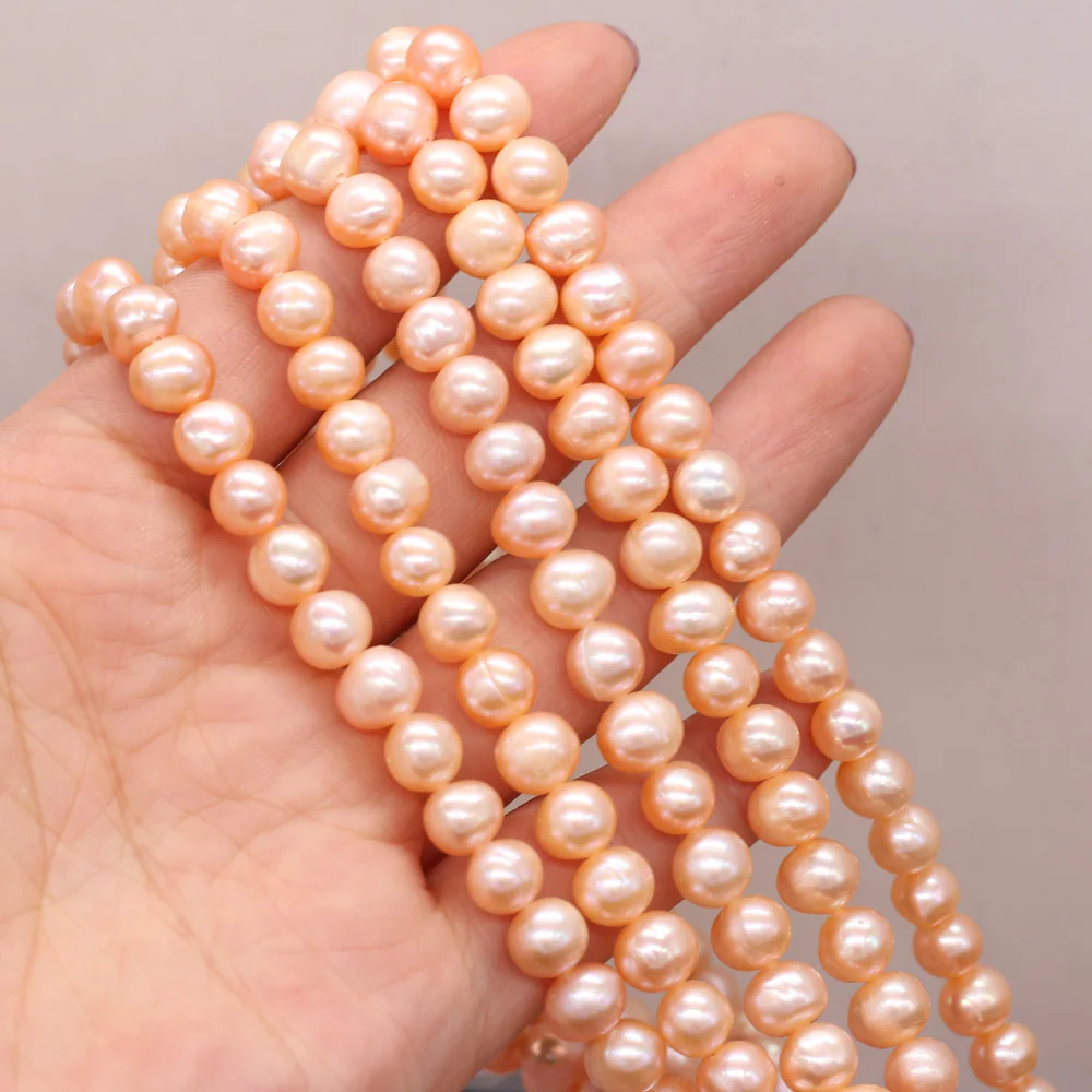

Natural Freshwater Pearl Potato Shape Small Pearls Beads for DIY Jewelry Making Necklaces Bracelets Length 36cm/Strand 6-7mm