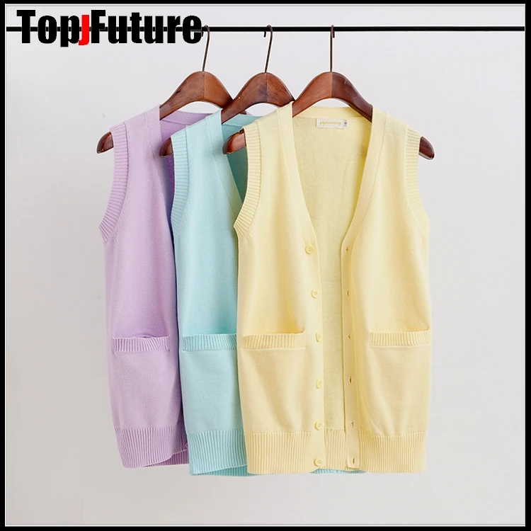 Школьная форма JK свитер жилет безрукавка для девочек и мальчиков детский вязаный