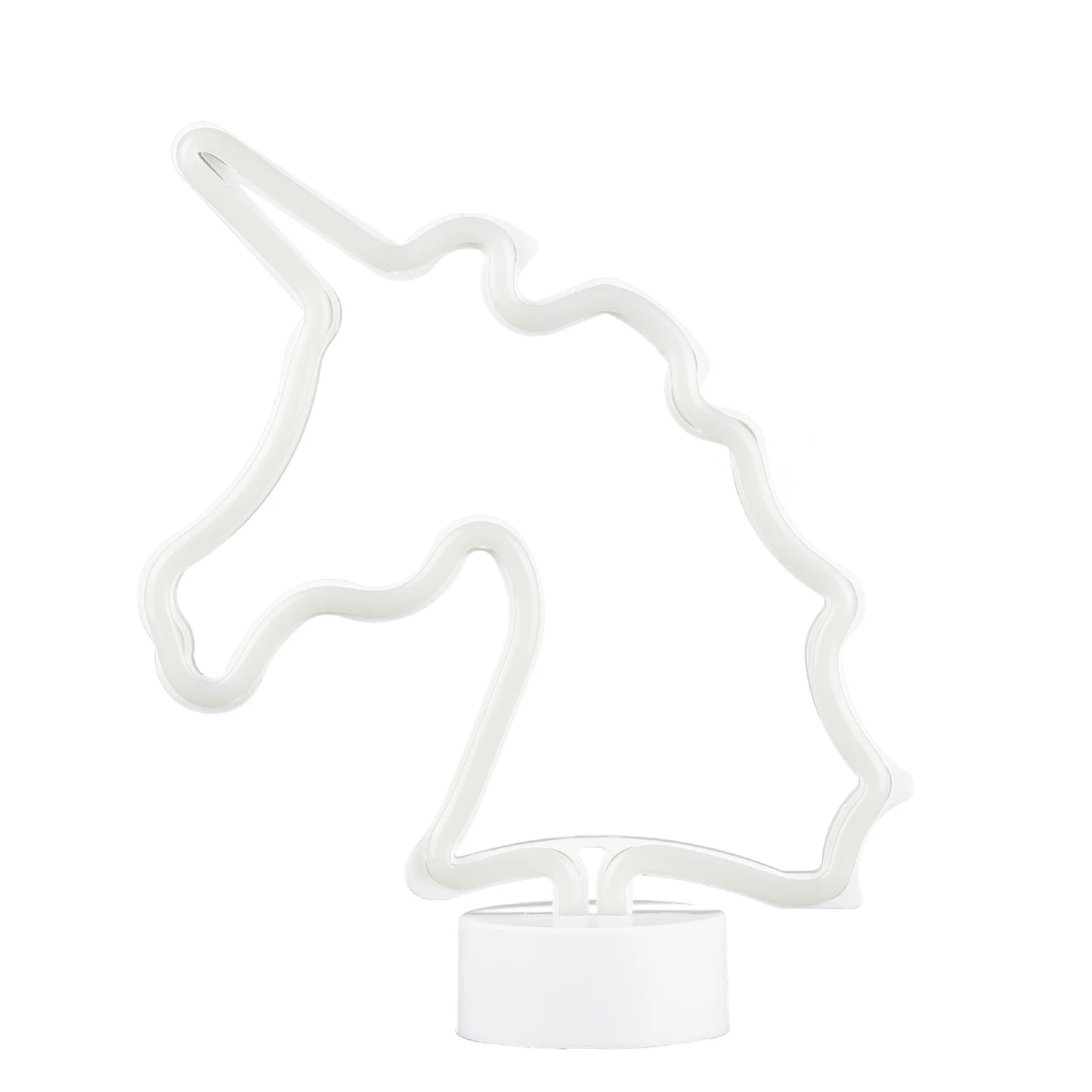 

LED Unicorn Beast Head Shape Lamp Dual-color Double-sided Bright Creative Cute Dream Small Decorative Night Lights for bedroom