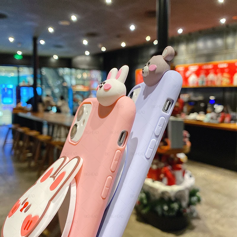 Чехол для Xiaomi Redmi 9A 9C 8A 8 7A 7 6A 6 5A 5 Plus 4A 4X Note 9S 9 8T Pro мультяшный зеркальный мягкий