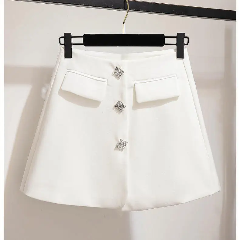 

Women Fashion Summer 2 Piece Set Casual Short Sleeve V-neck Pink Lace Shirt Top + High Waist Solid Color A Line Skirt Suits Q435