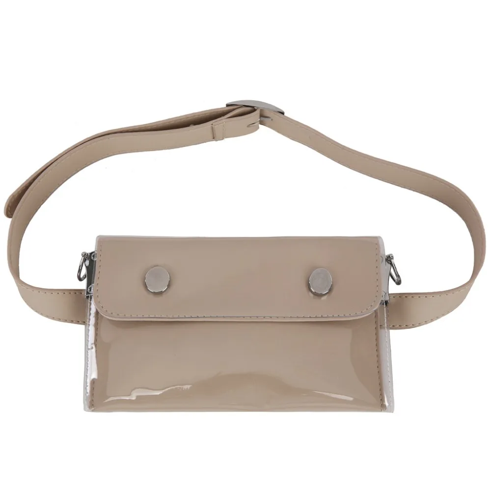 Women Waterproof Waist Bag Lether Jelly Chest Belt Bag PVC Ladies Transparent Crossbody Chain Bags Fashion Fanny Pack a08