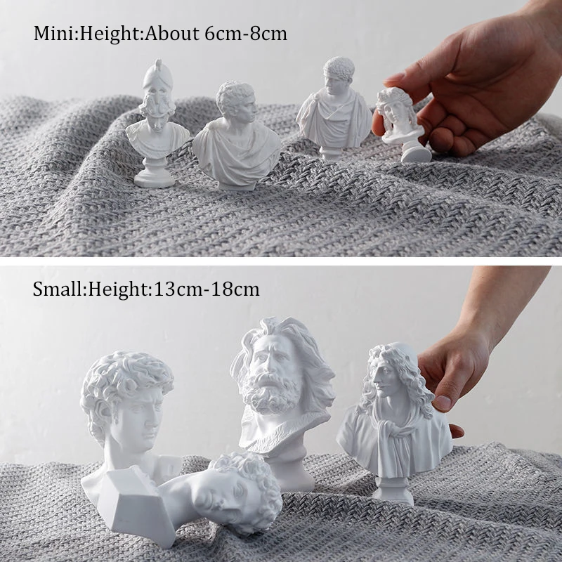 Древнегреческая богиня Афина Бог Солнца Аполлон Мини-гипсовая статуя из смолы
