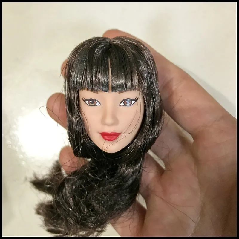 Новая модная Кукольная голова с иностранными девушками черные белые волосы