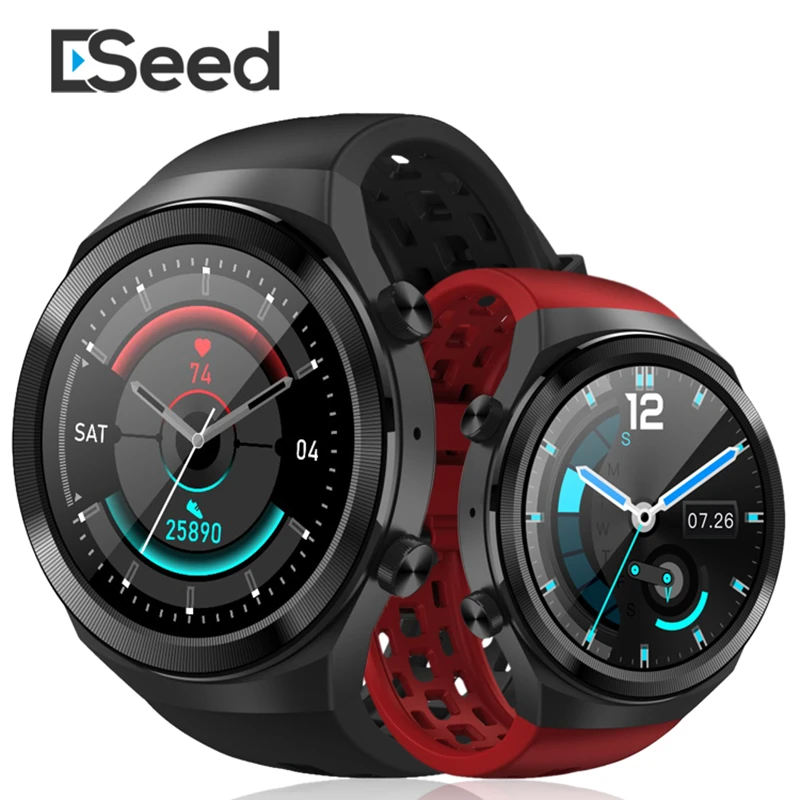 

ESEED Q8 Smart Watch Men 600mAh Oversize Speaker Bluetooth Call 1.3 inch Screen IP67 Waterproof Watch ECG Heart Rate SmartWatch