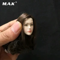 asian girl brown black red hair16 elf young girl head sculpt pale female head carving f 12 tbl figure