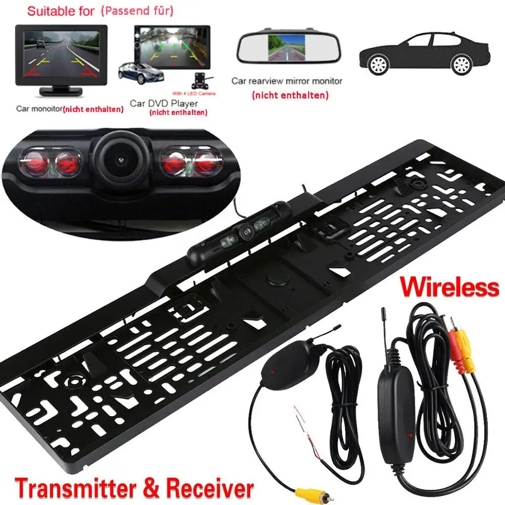 Автомобильный парктроник рамка для номерного знака европейского стандарта с