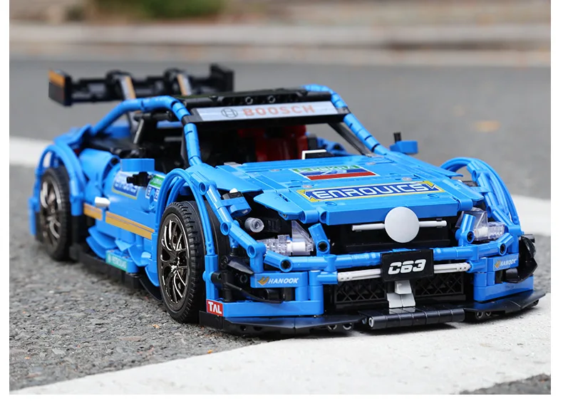 Yeshin 20005 DHL Technic серия совместима с MOC-6687 Blue speed Car набор строительных блоков Кирпичи приложение управление RC модели автомобилей