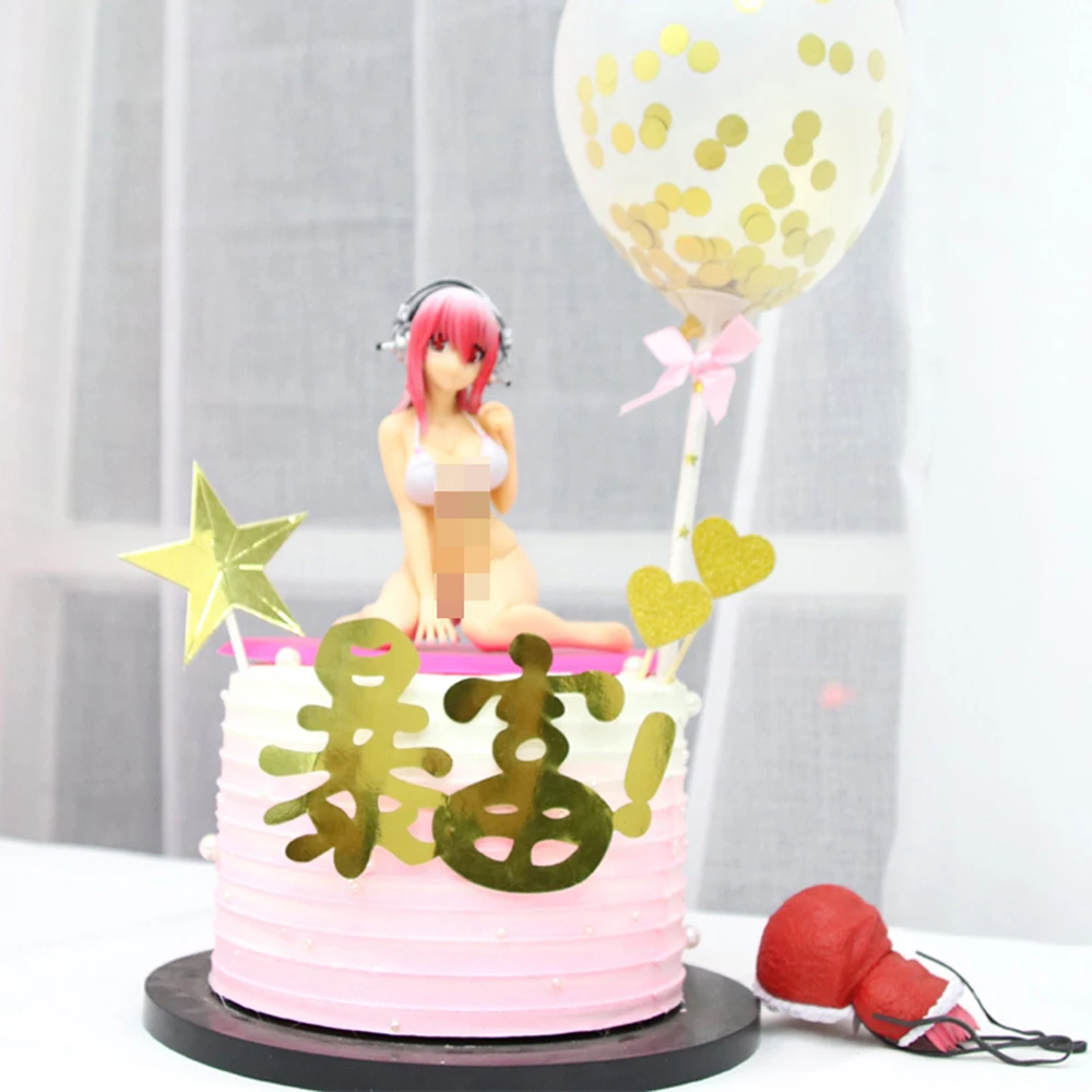 Аниме Фигурка Супер Sonico Сексуальная 13 см бикини из ПВХ прекрасное украшение