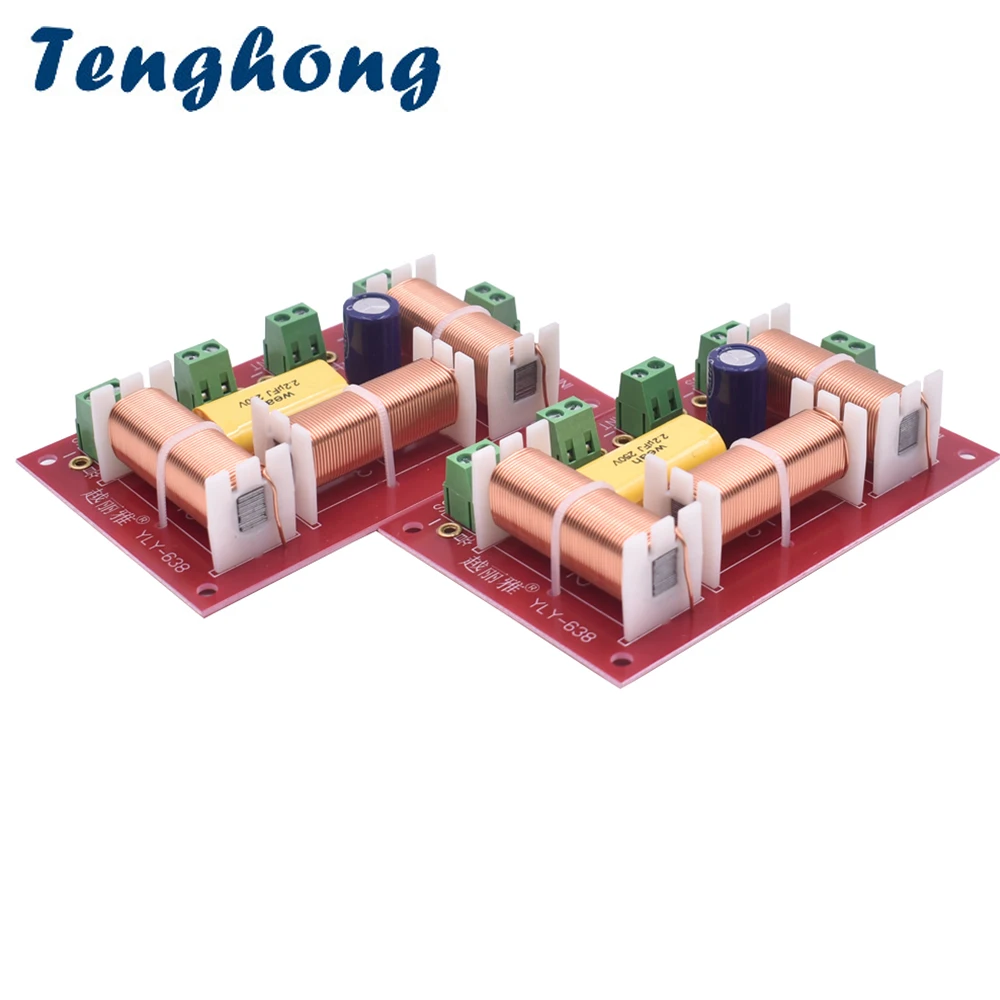 

Tenghong 2PCS 4-Way 3 Way 200W Treble Midrange + Dual Bass Speaker Crossover Audio Crossover Speakers Filter Frequency Divider