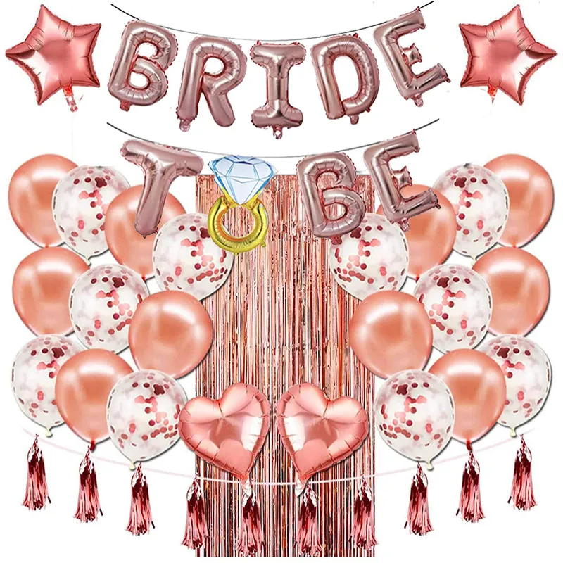 Свадебное украшение 16-дюймовый воздушный шар с надписью BRIDE TO BE набор воздушных