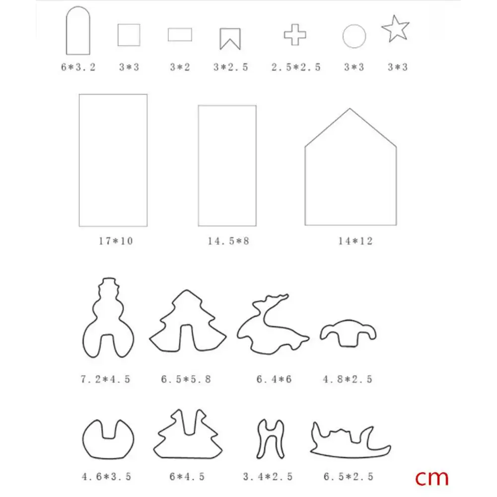 18 шт. кухонные формы для выпечки милые инструменты приготовления пряников и