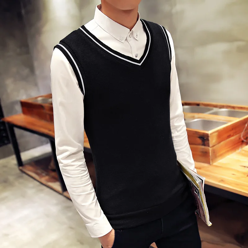 5 однотонных жилетов свитеров красного цвета в винтажном стиле для мужчин