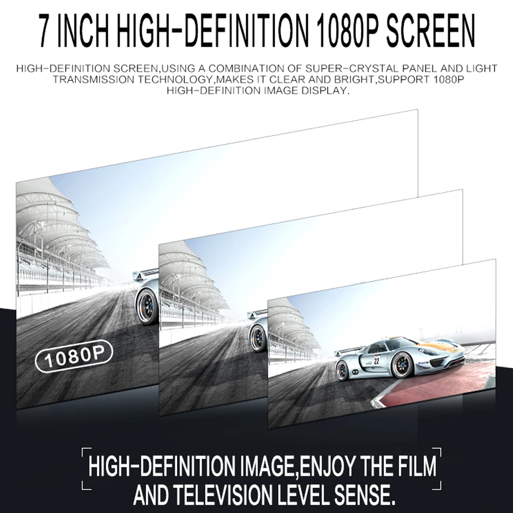 Автомагнитола Hikity 7018B MP5 плеер с сенсорным экраном 7 дюймов HD TF картой Mirrorlink USB FM AUX