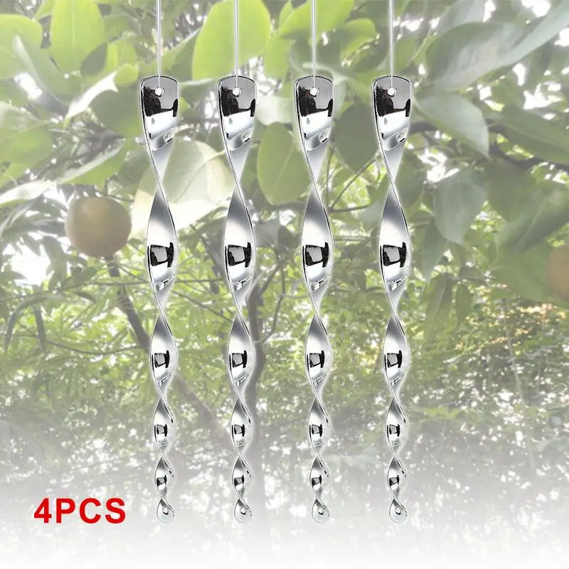 

4 шт./комплект, пластиковые спиральные стержни для отпугивания птиц