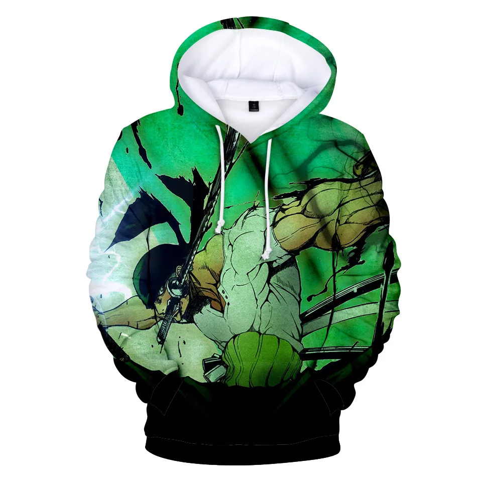 

Luffy Solon Digital Card Printing Flower 3D Hooded Sweatshirts